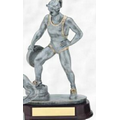 10 1/2" Resin Sculpture Award w/ Oblong Base (Weightlifting/ Female)